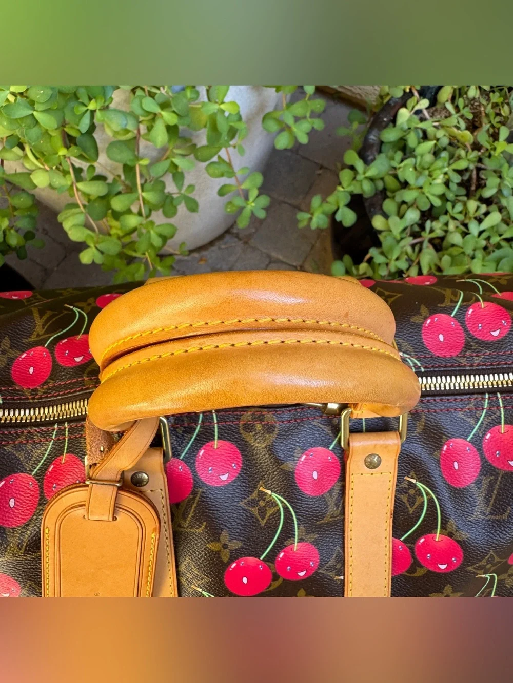 Louis Vuitton x Takashi Murakami Vintage Cherry Keepall 45